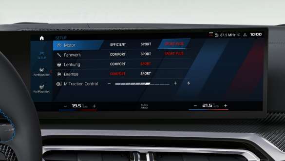 M Setup BMW M4 Cabrio G83 2021 BMW M4 Cabrio G83 2021 M Setup kontrolní displej