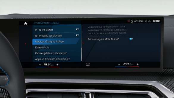 Rozšířené funkce telefonu s bezdrátovým nabíjením M modely BMW řady 4 G83 G23 M modely BMW řady 4 G83 G23 Rozšířené funkce telefonu s bezdrátovým dobíjením