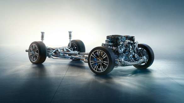 Mild hybridní technologie v BMW řady 5 Sedan G30 motor Mild hybridní technologie v BMW řady 5 Sedan G30 podvozek