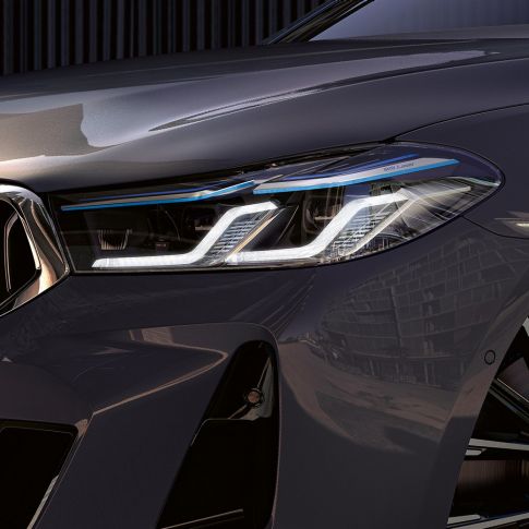 BMW Laserlight BMW řady 6 Gran Turismo G32 2020 BMW Laserlight BMW řady 6 Gran Turismo 640i xDrive G32 2020 Bernina Grey (šedá) detailní pohled zepředu