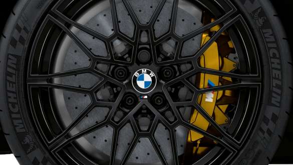 M karbon-keramické brzdy BMW M3 Sedan G80 2020 BMW M3 Sedan G80 2020 M karbon-keramické brzdy v detailním pohledu