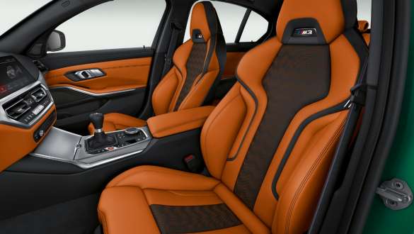 M sportovní sedadla BMW M3 Sedan G80 2020 BMW M3 Sedan G80 2020 M sportovní sedadla interiér