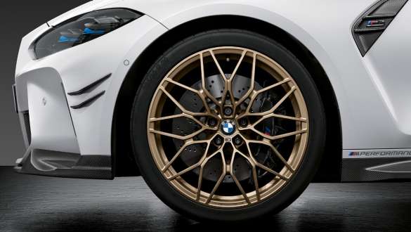 20"/21" M Performance kované kolo 1000 M Frozen Gold Bronze BMW M3 Sedan G80 2020 BMW M3 Sedan G80 2020 20"/21" M Performance kované kolo 1000 M Frozen Gold Bronze detailní pohled