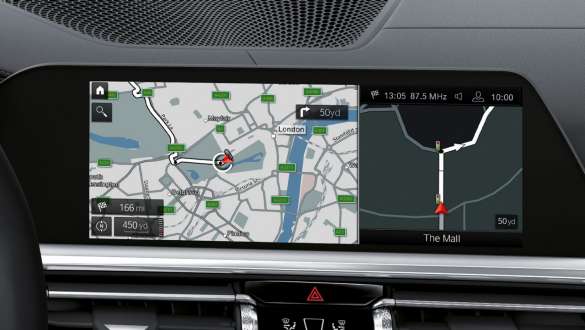 BMW Live Cockpit Professional M modely BMW řady 3 Sedan G80 G20 M modely BMW řady 3 Sedan G80 G20 BMW Live Cockpit Professional kontrolní displej interiér