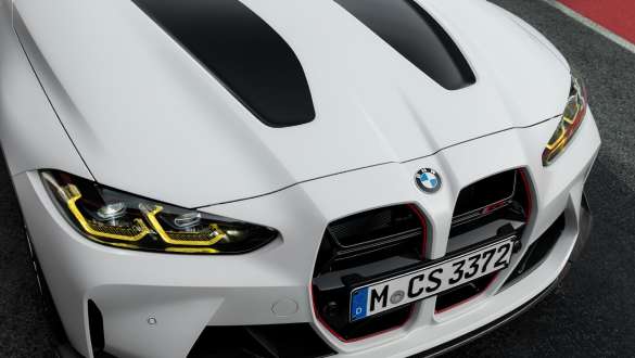Kapota a karbonový splitter BMW M3 CS G80 BMW M3 CS G80 Kapota a karbonový splitter detail na karbonové prvky