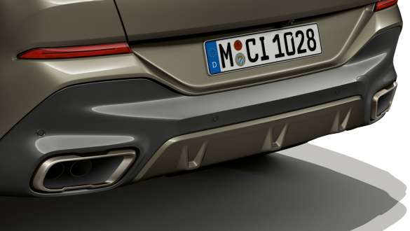 M sportovní výfukový systém BMW X6 G06 2019 M sportovní výfukový systém BMW X6 2019 G06 detail