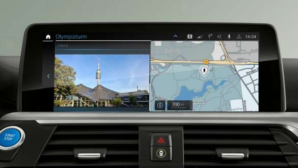 BMW Maps BMW iX3 G08 BMW Maps BMW iX3 G08 2020 kontrolní displej Interiér