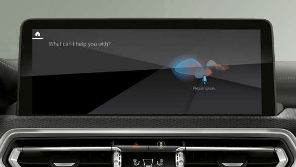 BMW Intelligent Personal Assistant BMW iX3 G08 BMW Intelligent Personal Assistant BMW iX3 G08 2021 kontrolní displej, interiér