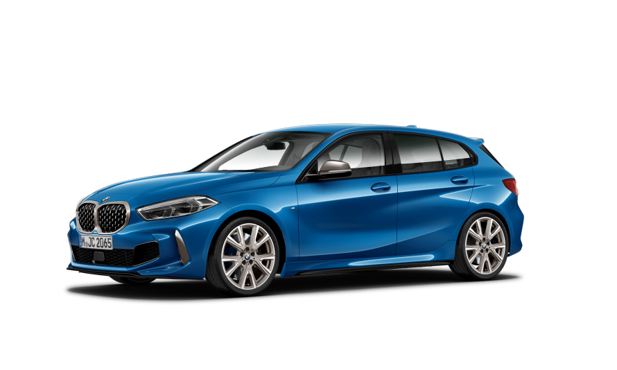 BMW řady 1 (F40) tříčtvrteční pohled z boku BMW řady 1 (F40) tříčtvrteční pohled z boku
