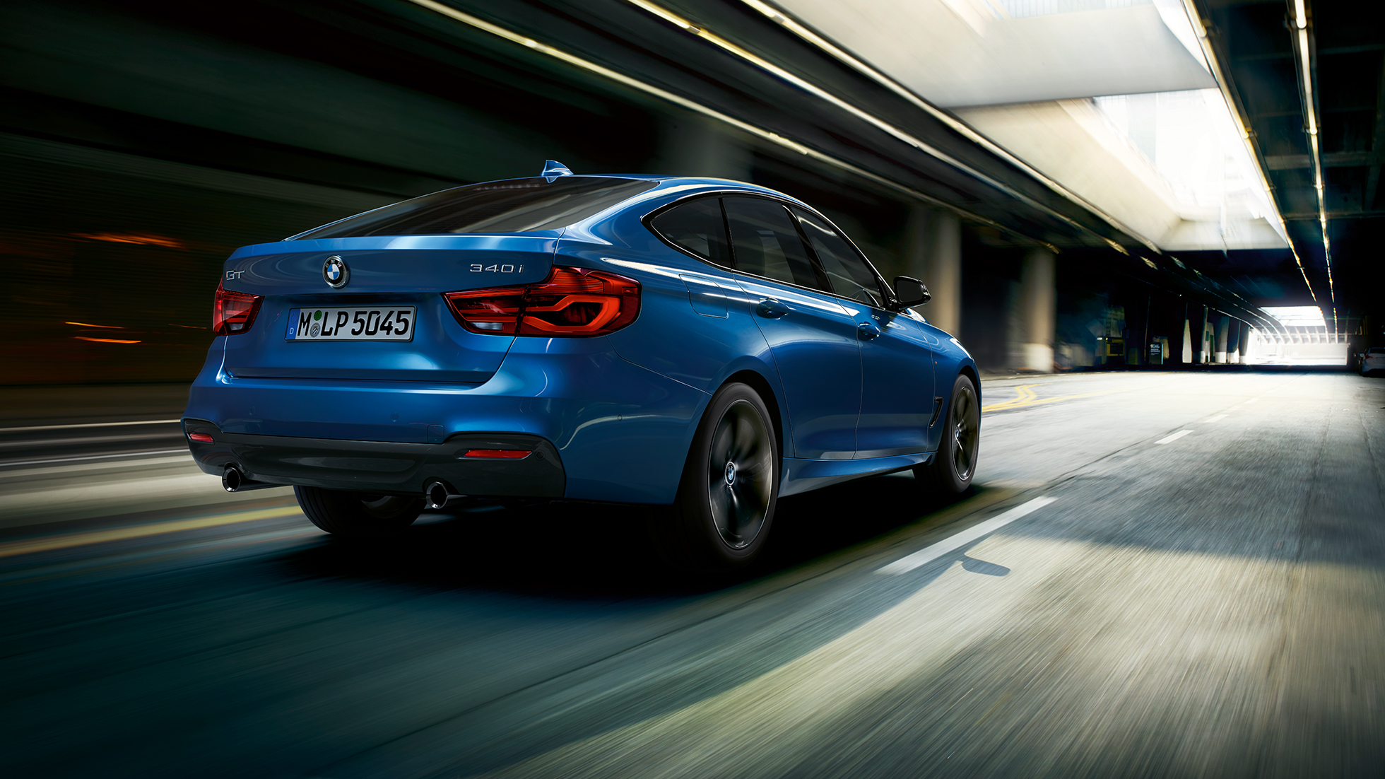 BMW řady 3 Gran Turismo, tříčtvrteční pohled zezadu BMW řady 3 Gran Turismo, tříčtvrteční pohled zezadu