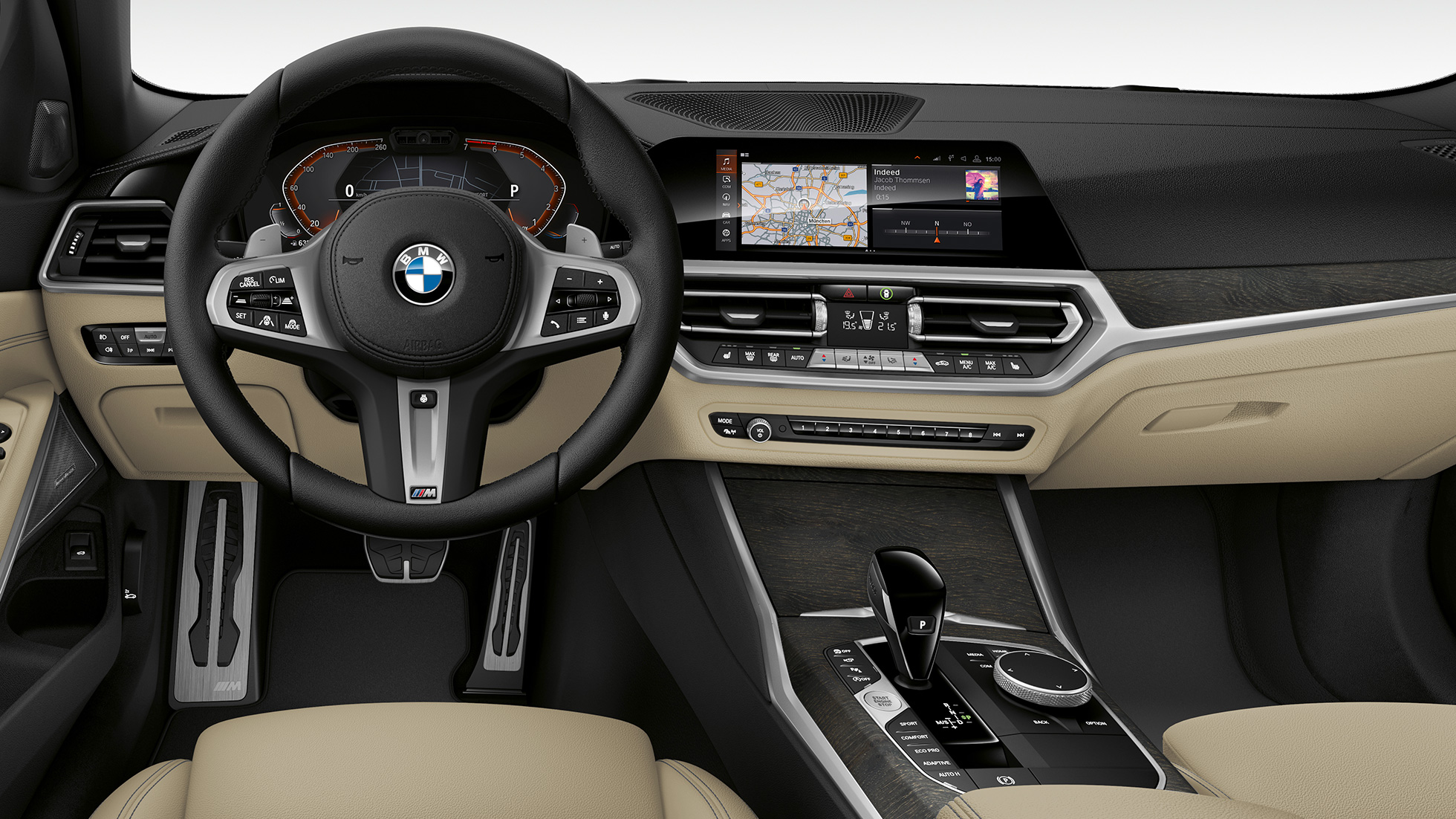 Model M Sport, palubní deska BMW řady 3 Touring, Model M Sport, palubní deska