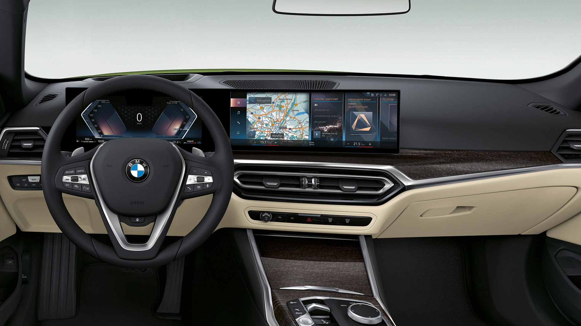 Kokpit BMW řady 4 Cabrio Model M Sport G23 2020 BMW řady 4 Cabrio G23 2020 Model M Sport interiér kokpit