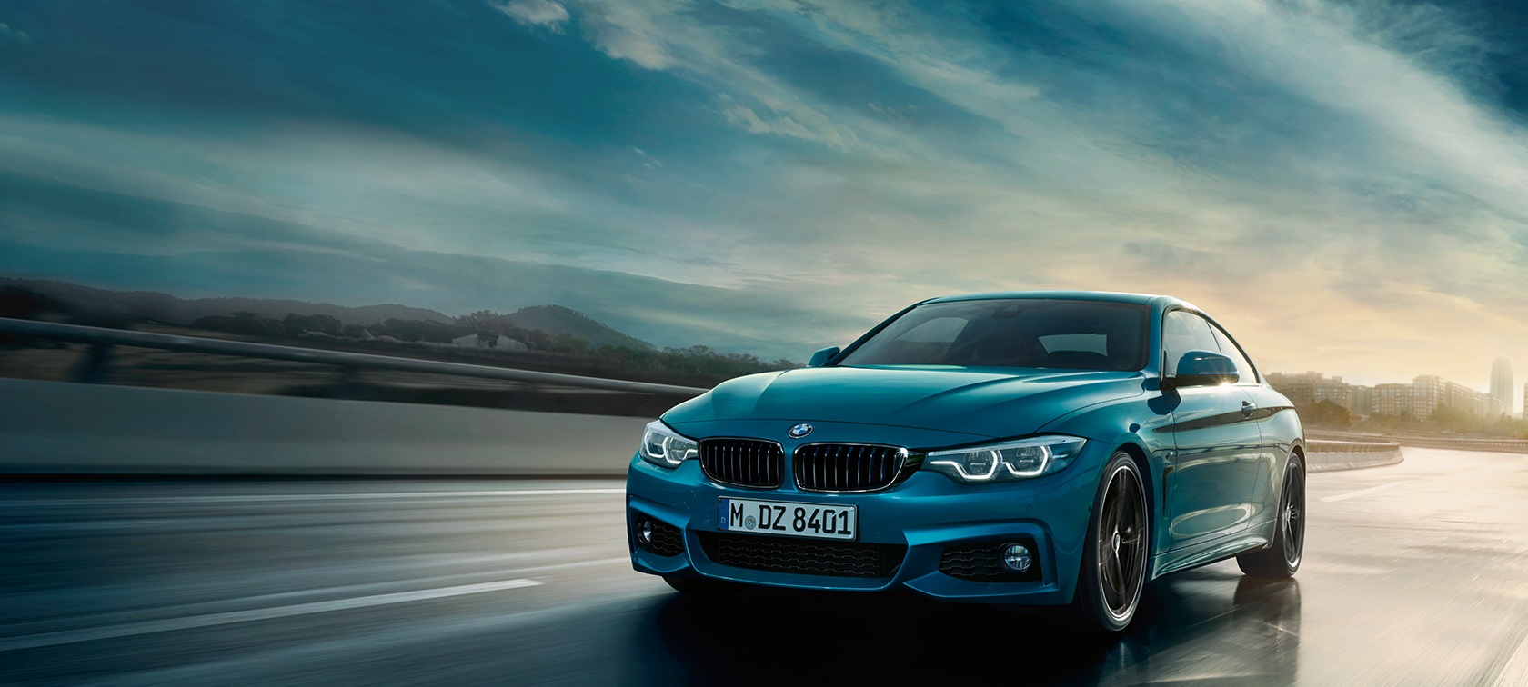 BMW řady 4 Coupé, jízdní záběr BMW řady 4 Coupé, jízdní záběr