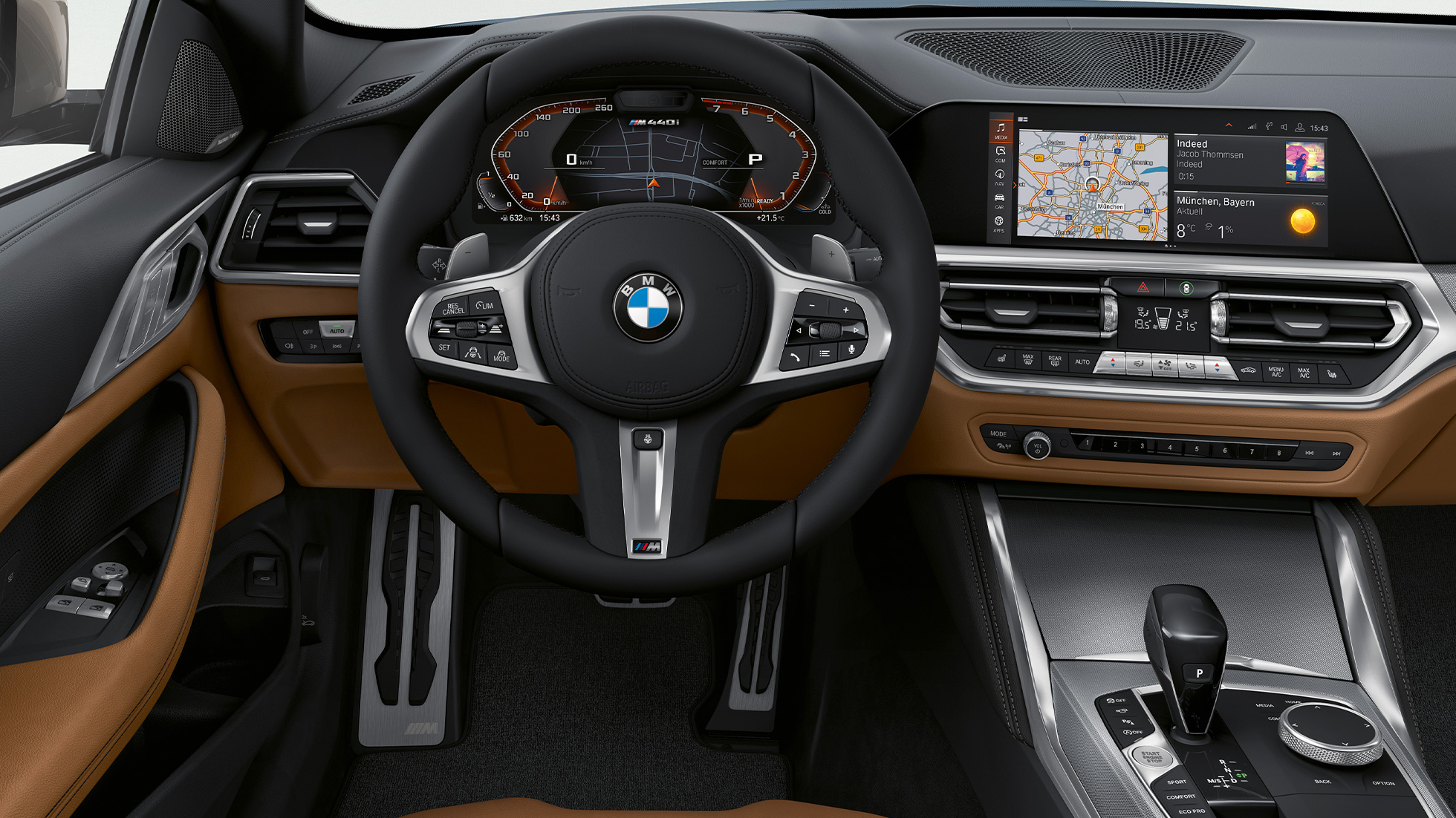Kokpit BMW řady 4 Coupé G22 2020 BMW řady 4 Coupé G22 2020 interiér kokpit