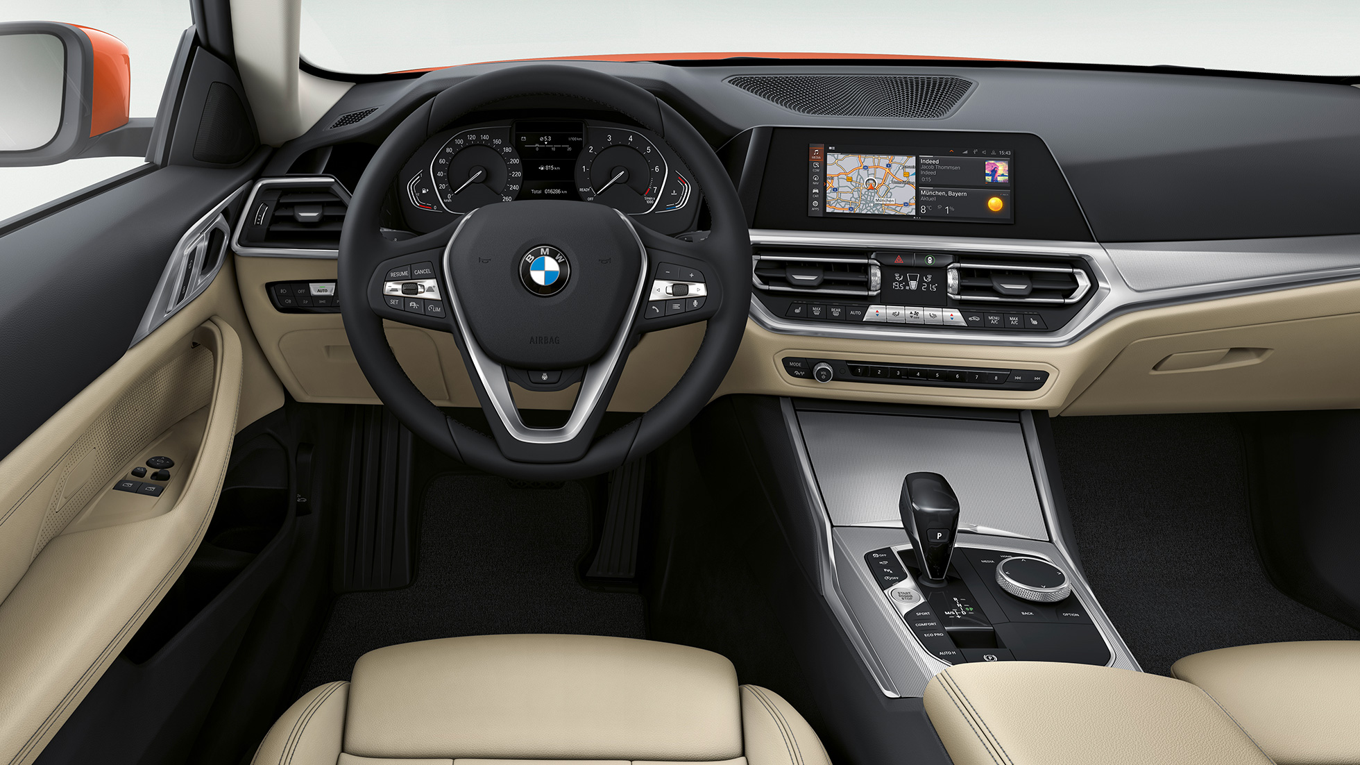 BMW řady 4 Coupé sériové provedení G22 2020 BMW řady 4 Coupé G22 2020 sériové provedení interiér