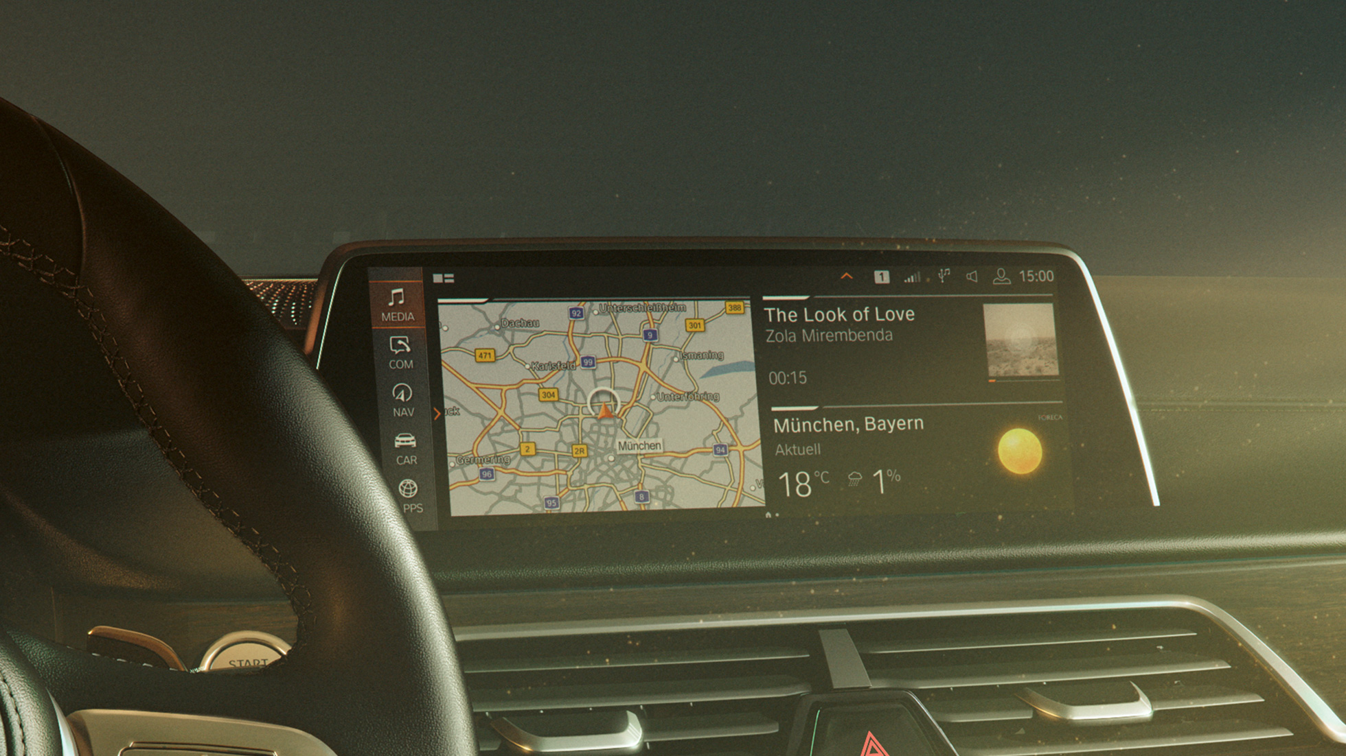 BMW Operating System BMW 7.0 BMW řady 7 Sedan: koncept ovládání BMW Operating System 7.0 na kontrolním displeji