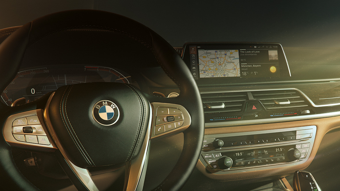BMW řady 7 Sedan BMW Remote Software Upgrade BMW Remote Software Upgrade: detailní pohled na přístrojový panel