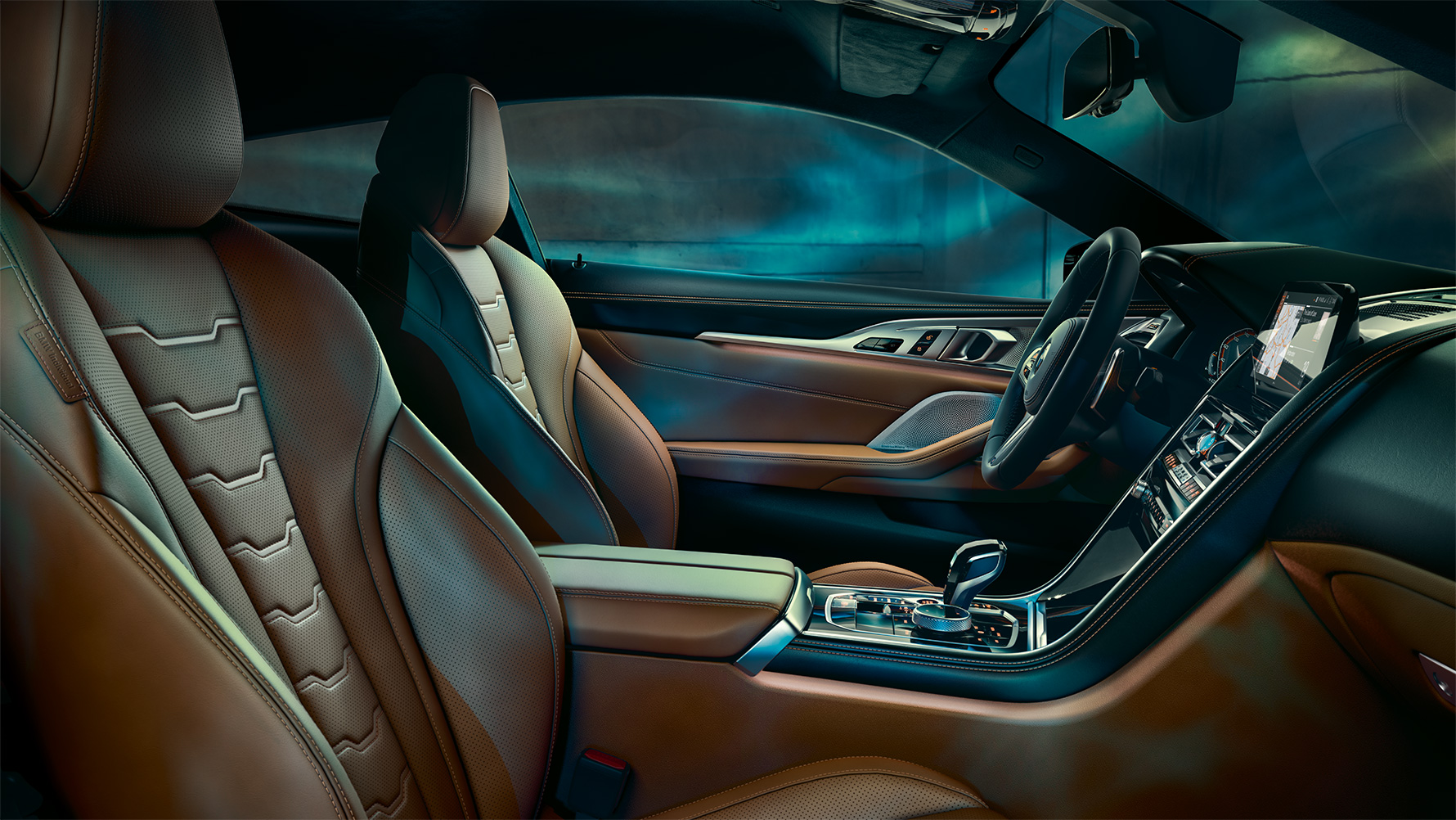Interiér BMW řady 8 Coupé s výbavou BMW Individual. Interiér BMW řady 8 Coupé s výbavou BMW Individual.