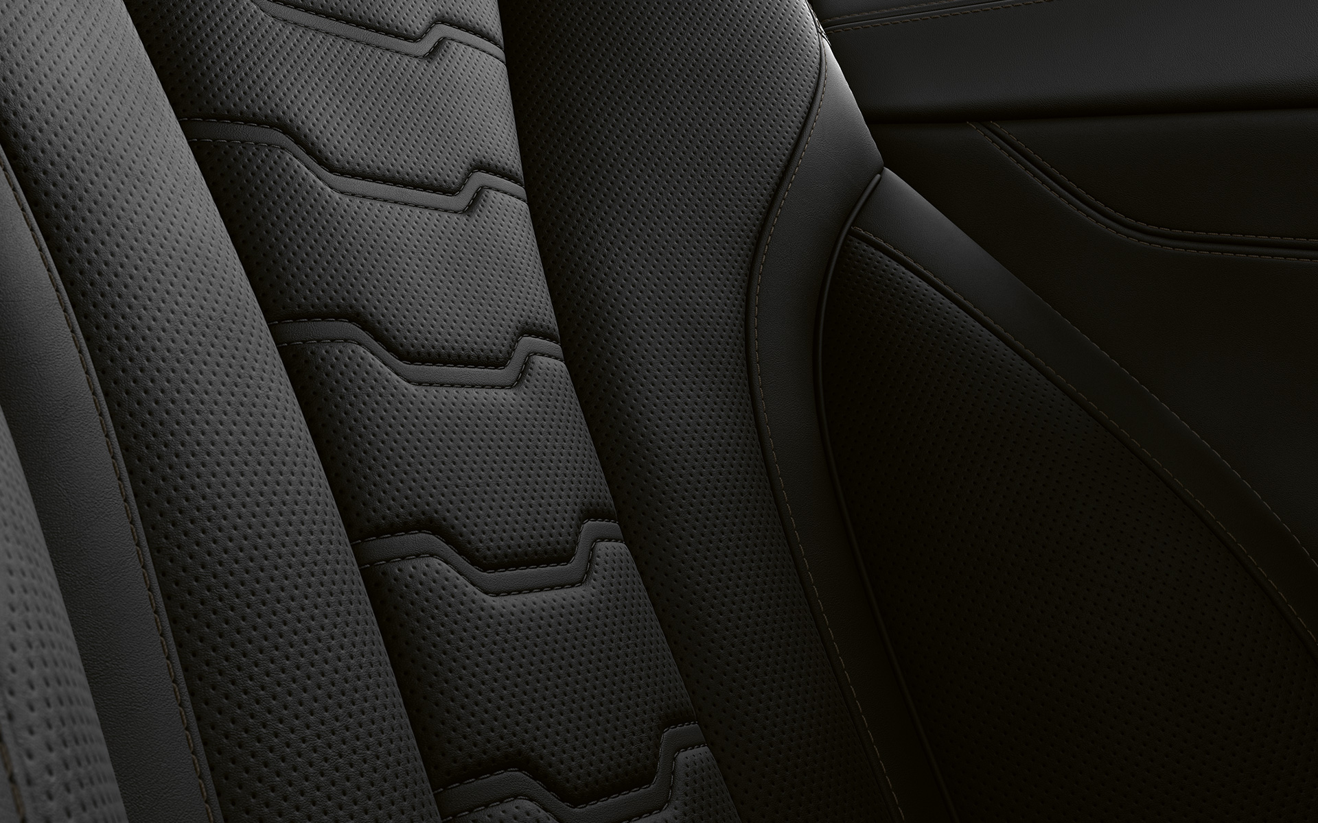 BMW řady 8 Coupé, čalounění Detail na čalounění a prošívání BMW řady 8 Coupé.