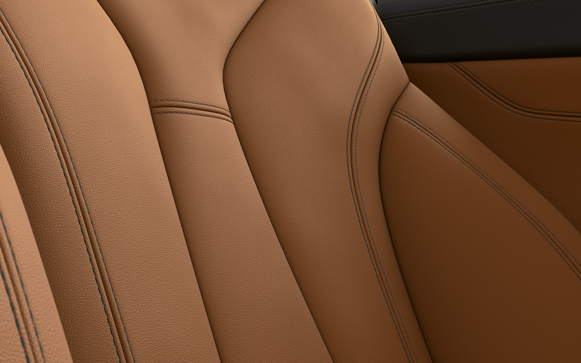 BMW řady 8 Coupé, čalounění Detail na čalounění a prošívání BMW řady 8 Coupé.