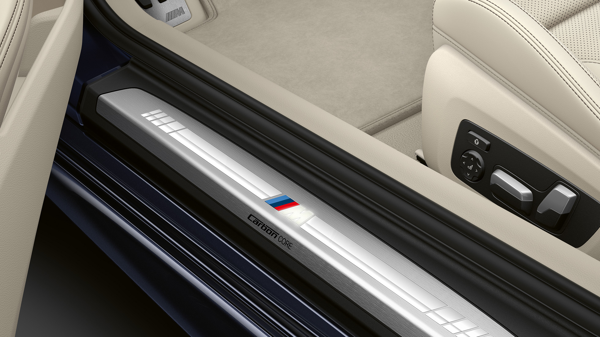 M prahové lišty. BMW řady 8 Coupé, M prahové lišty.