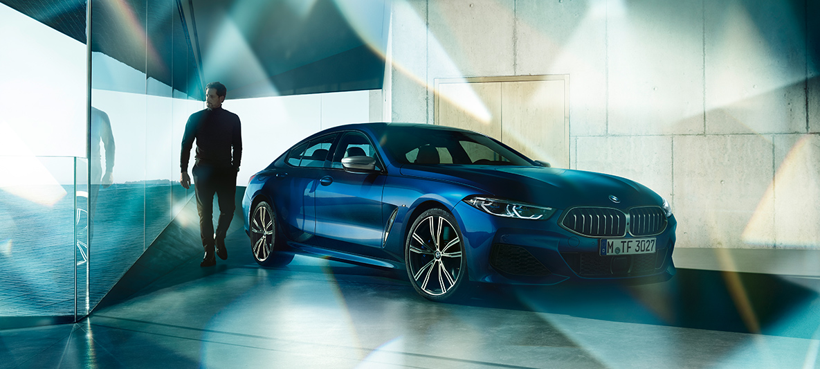 BMW Individual tříčtvrteční pohled zepředu BMW řady 8 Gran Coupé, BMW Individual tříčtvrteční pohled zepředu