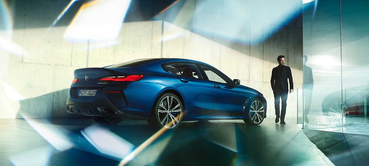 BMW Individual tříčtvrteční pohled zezadu BMW řady 8 Gran Coupé, BMW Individual tříčtvrteční pohled zezadu
