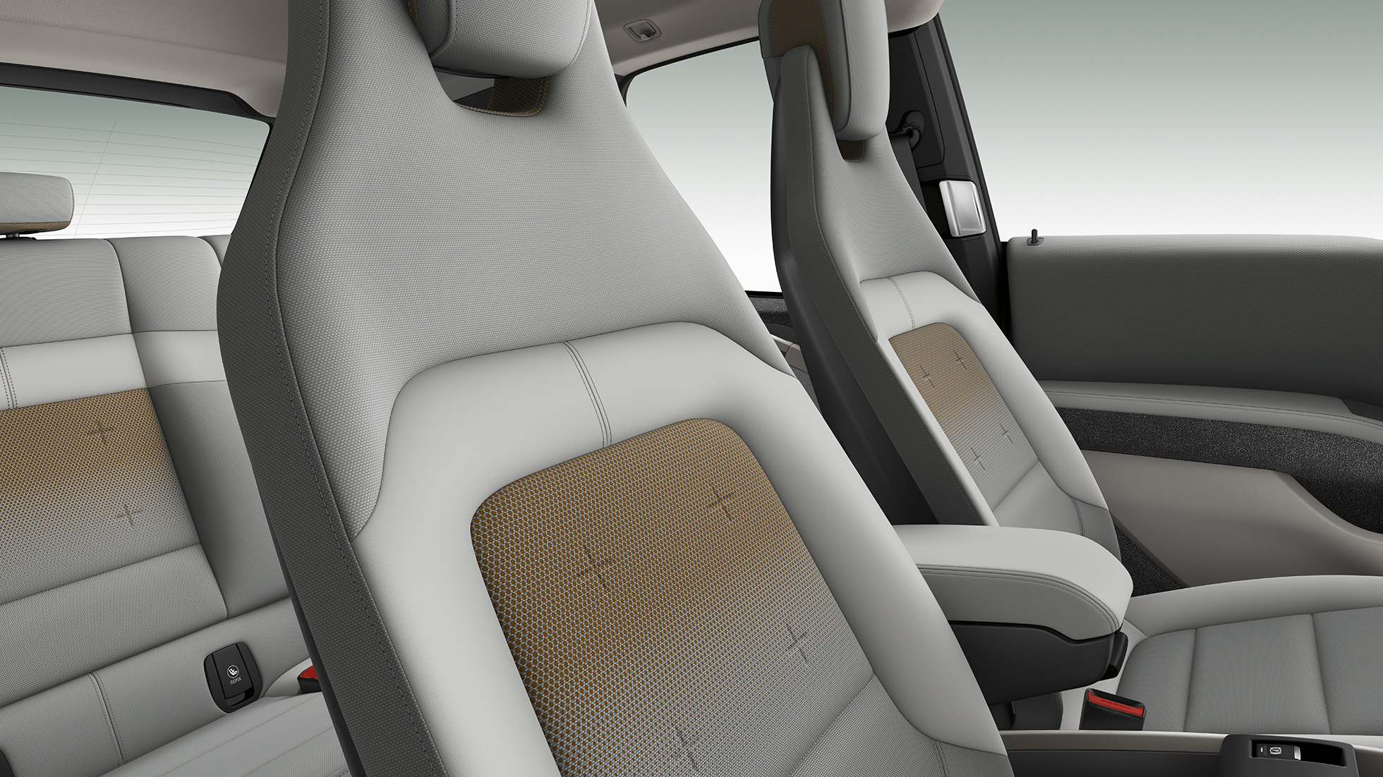 BMW i3 2018 sedadla BMW i3 i01 2018 interiér sedadla