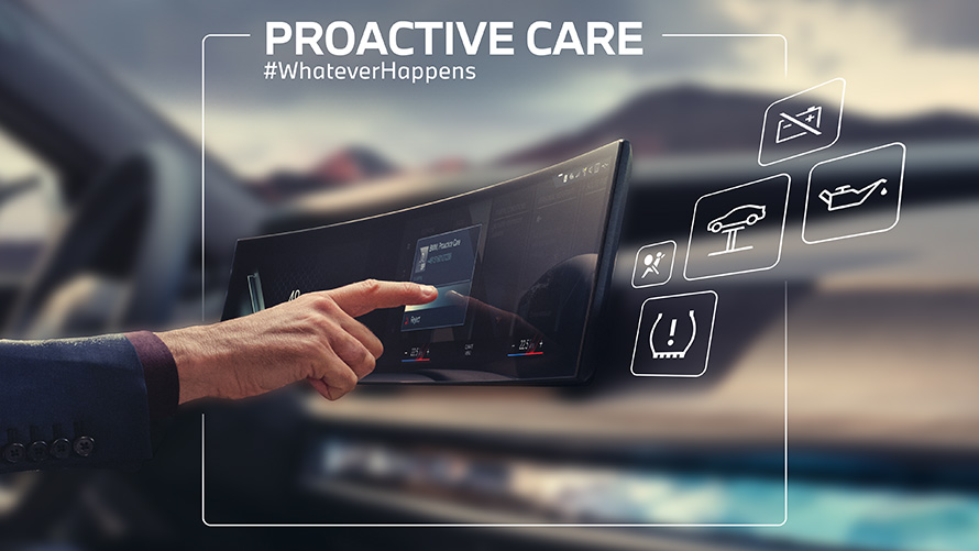 BMW iX1 U11 BEV Proaktivní péče BMW iX1 U11 BEV interiér prohnutý displej Proaktivní péče