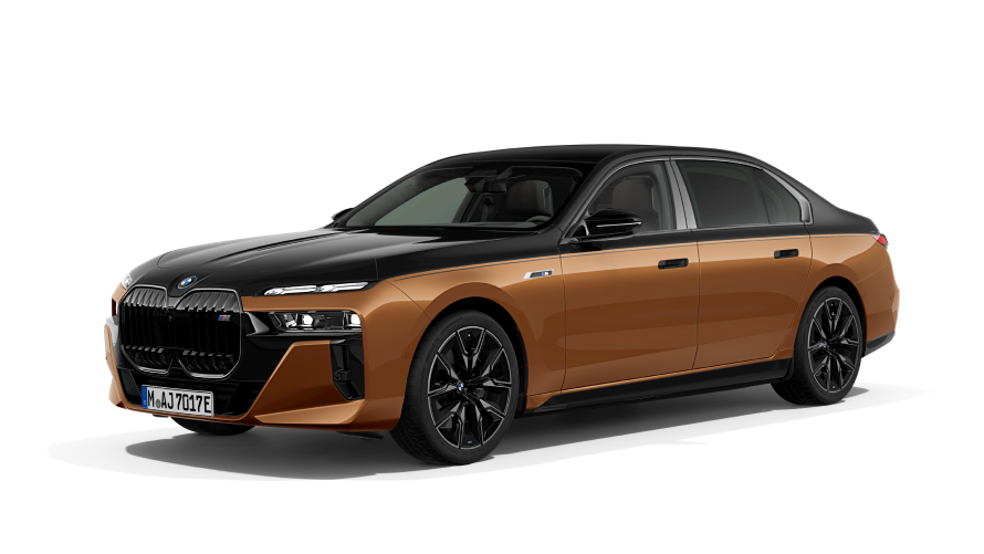 BMW i modely BMW i7 M70 G70e tříčtvrteční pohled z boku BMW i modely BMW i7 M70 G70e tříčtvrteční pohled z boku