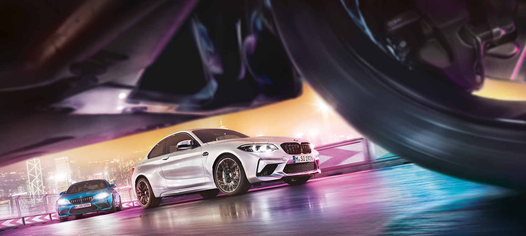 Technické údaje BMW M2 Competition Technické údaje BMW M2 Competition F87 2018 v metalické barvě Hockenheim Silver 2020 BMW Individual při pohledu z boku