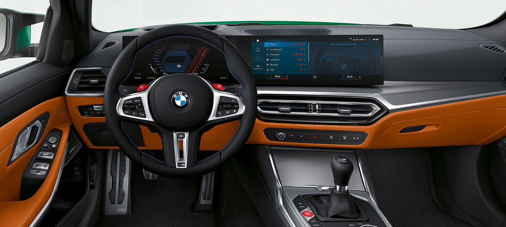 BMW M3 Sedan G80 2020 kokpit BMW M3 Sedan G80 2020 kokpit interiér