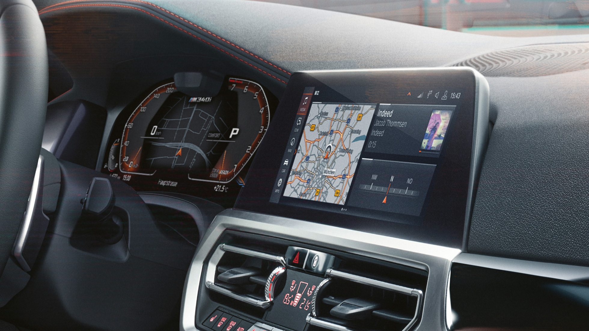 Design kokpitu BMW M340i xDrive Touring, Design kokpitu
