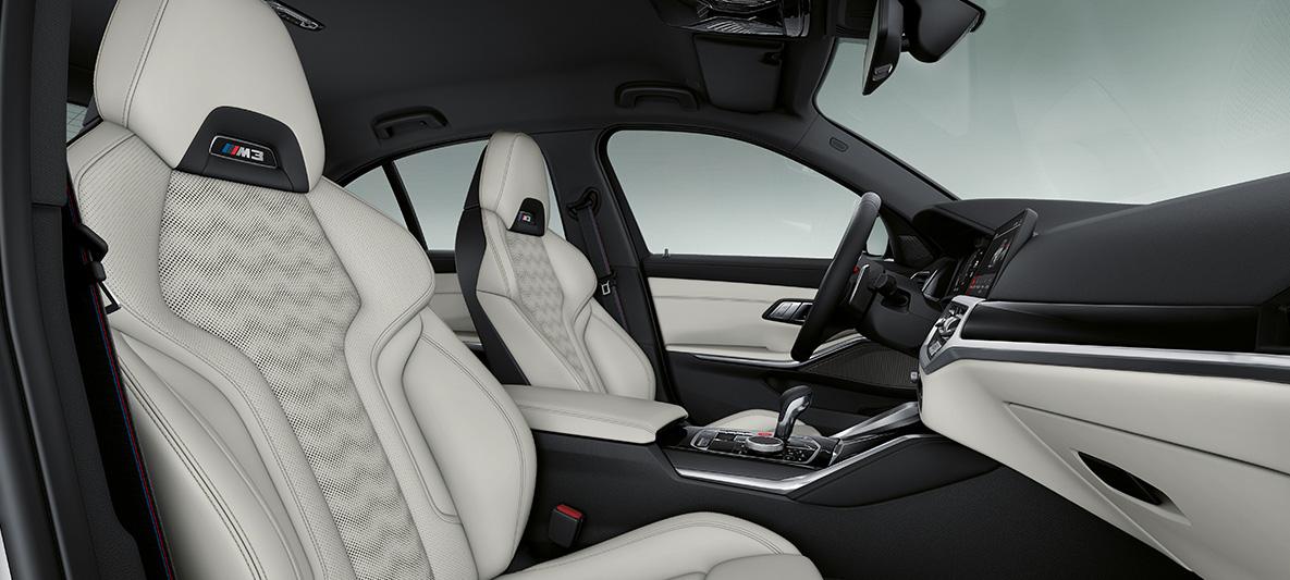 BMW Individual celokožené čalounění Merino Ivory White (bílá) BMW M4 Coupé 2020 G82 interiér BMW Individual celokožené čalounění Merino Ivory White (bílá) BMW M4 Coupé G82 2020 interiér