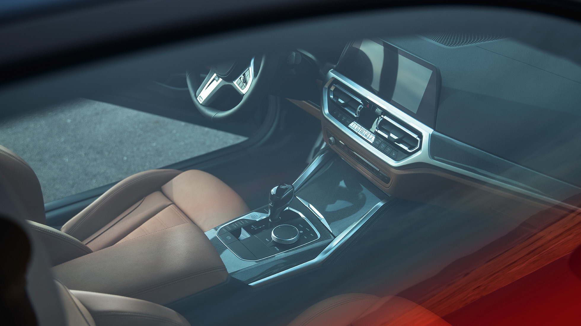 Interiér BMW M440i xDrive Coupé G22 2020 BMW M440i xDrive Coupé v metalické barvě Arctic Race Blue (modrá) G22 2020 interiér