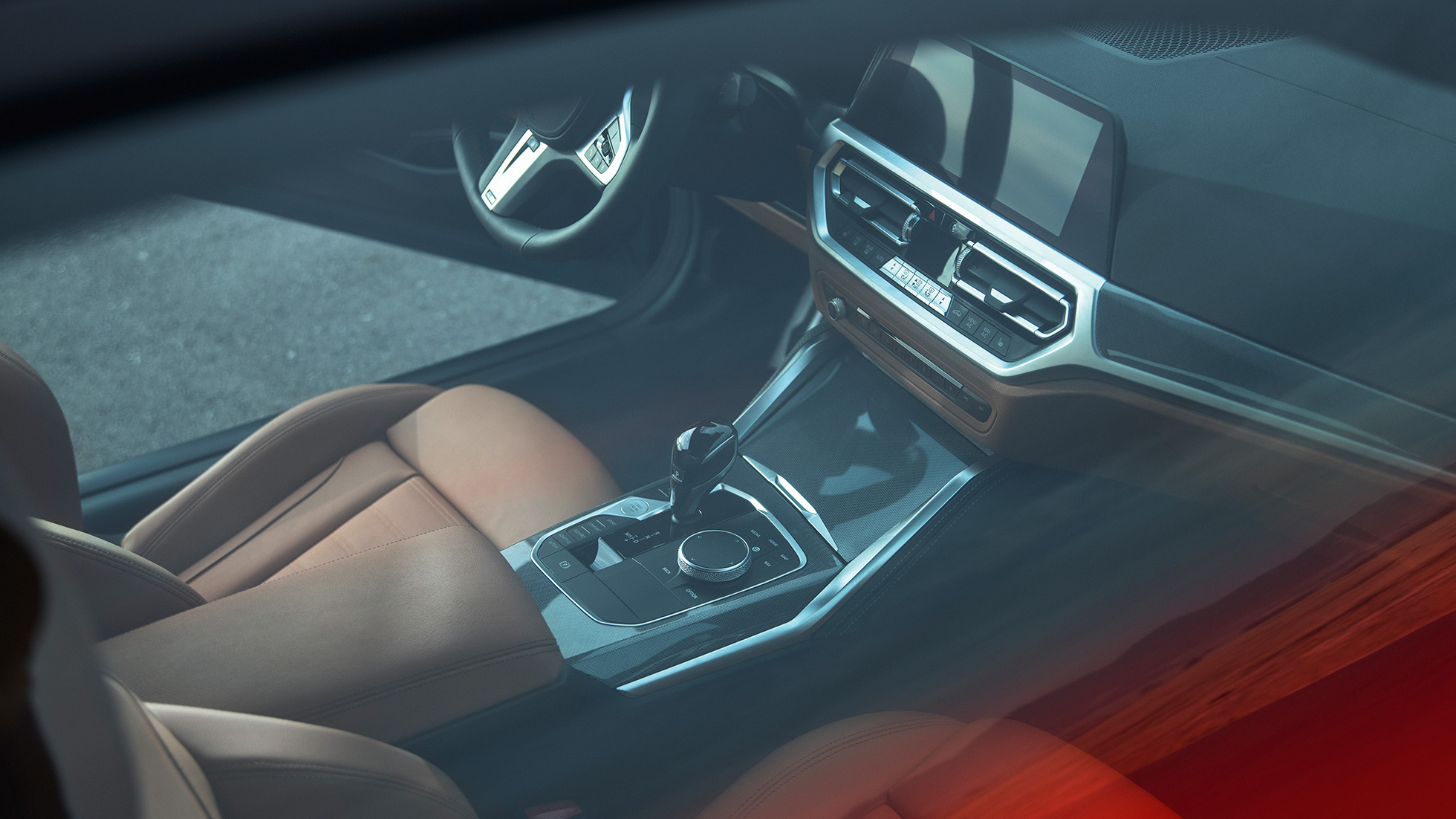 Kokpit BMW M440i xDrive Coupé G22 2020 BMW M440i xDrive Coupé v metalické barvě Arctic Race Blue (modrá) G22 2020 interiér kokpit