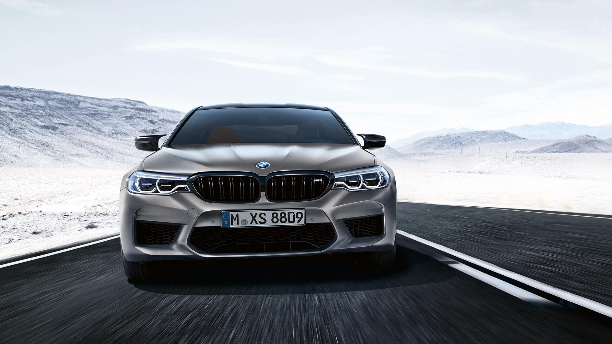 Design přední části. Design BMW M Competition při pohledu zepředu.