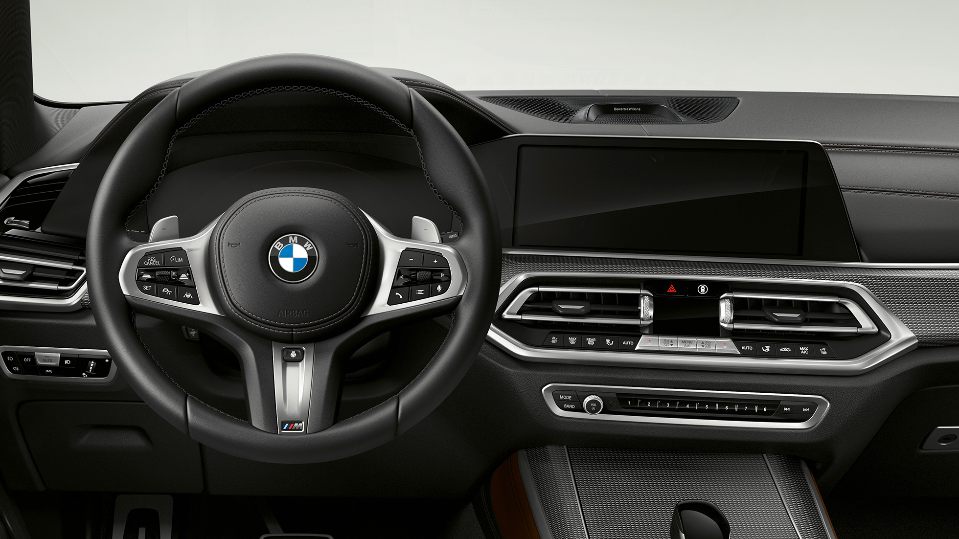 M kožený volant BMW M50i a M50d M kožený volant BMW M50i a M50d G05, kokpit