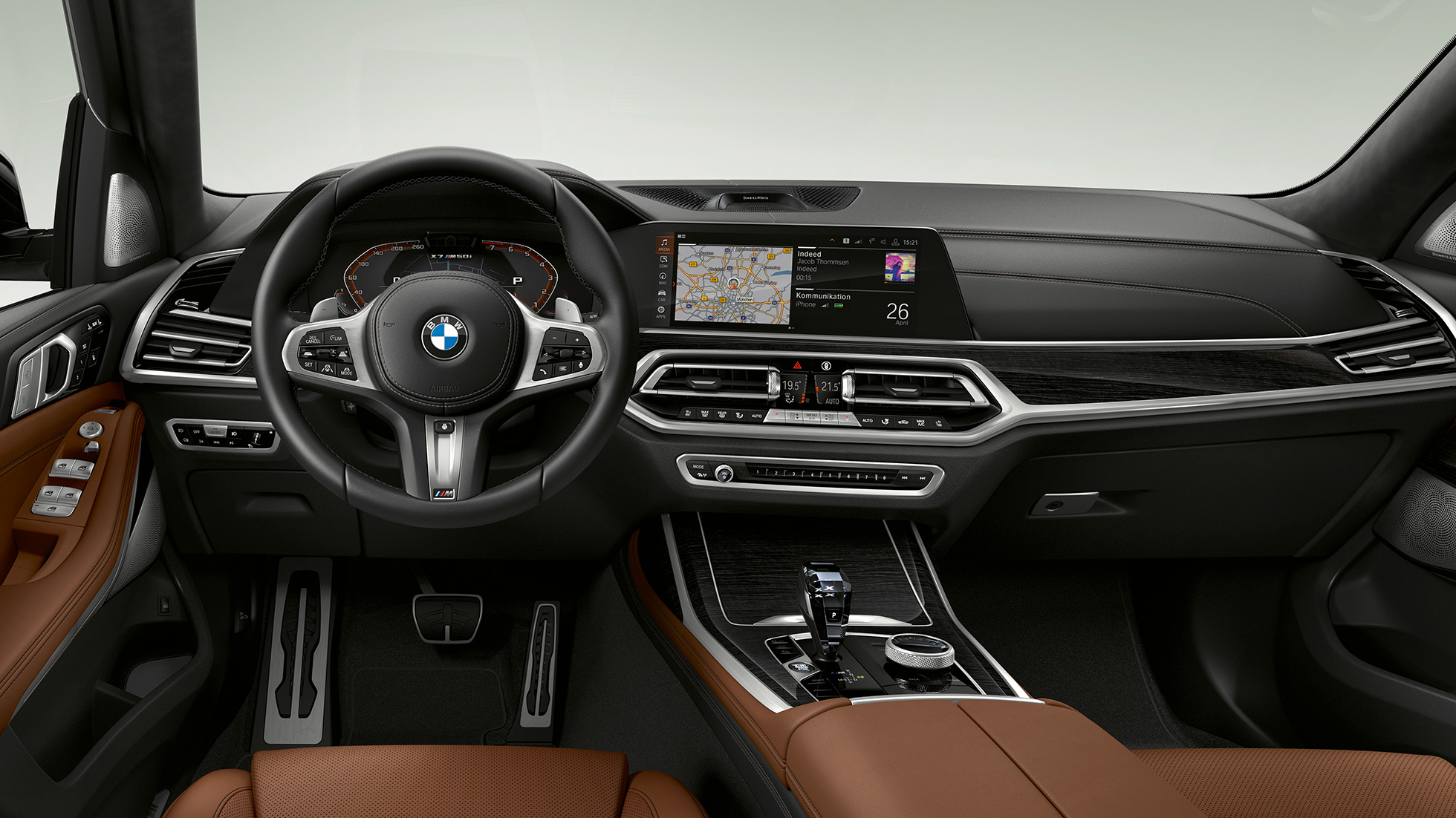 BMW X7 M50i, interiér M model BMW X7 M50i, interiér, G07, 2019