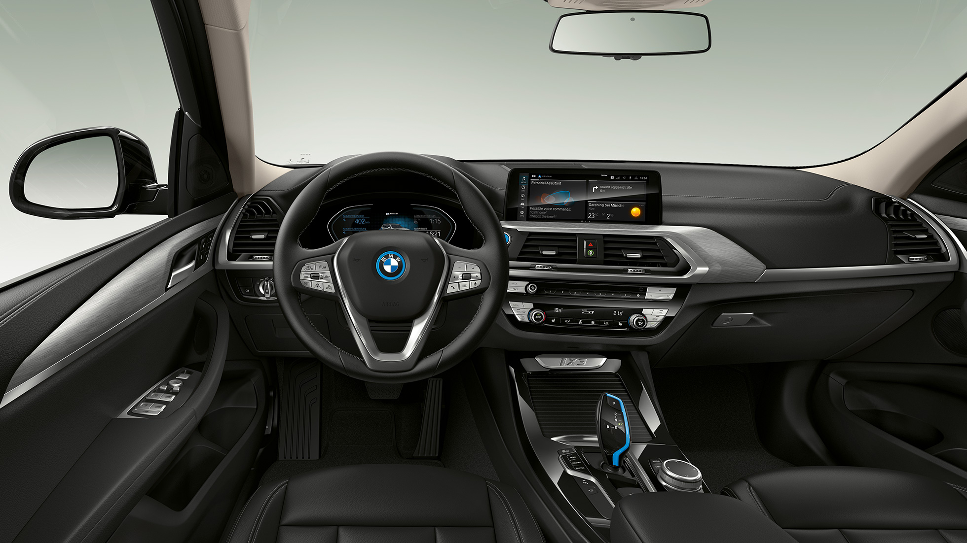 BMW iX3 G08 model Inspiring, kokpit BMW iX3 G08 2020 model Inspiring, kokpit, interiér