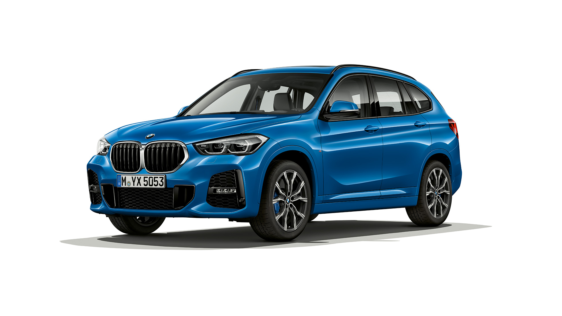 BMW X1, Model M Sport, tříčtvrteční pohled zepředu BMW X1, Model M Sport, studiový tříčtvrteční pohled zepředu