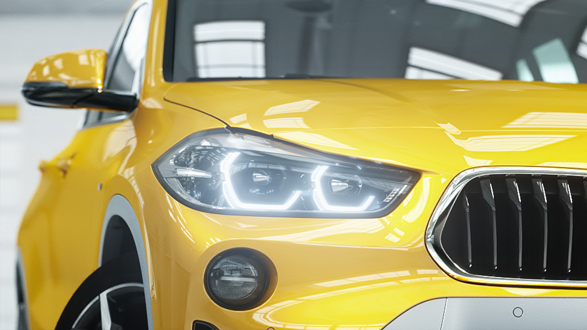 Svěží design BMW X2 F39 Svěží design BMW X2 2018 F39 v metalické barvě Galvanic Gold (zlatá)