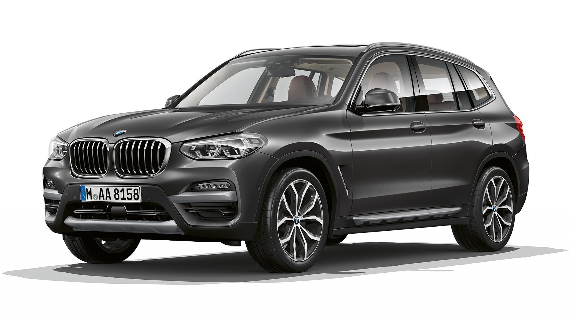 BMW X3 M40i, tříčtvrteční pohled zpředu na Model xLine BMW X3 M40i, tříčtvrteční pohled zpředu na Model xLine