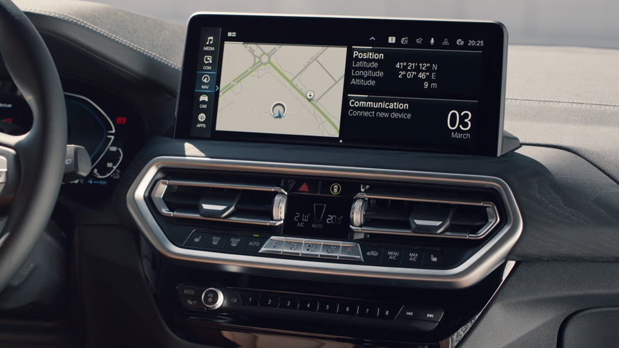 BMW X3 G01 Centrální kontrolní displej 2021 BMW X3 G01 Centrální kontrolní displej 2021