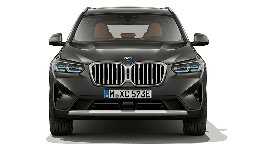 BMW X3 G01 Sophisto Grey (šedá) design přední části 2021 BMW X3 G01 Sophisto Grey (šedá) detailní pohled na design přední části 2021