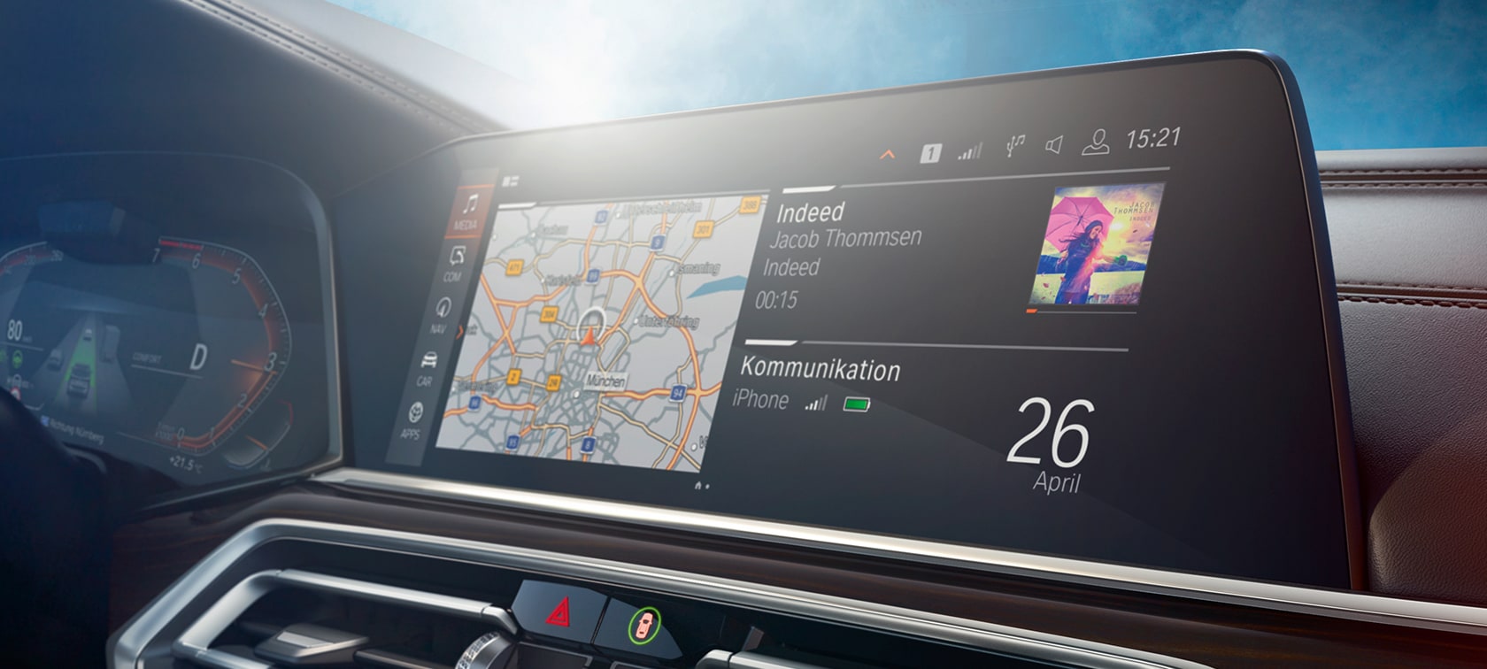 Kontrolní displej BMW X5 Kontrolní displej BMW X5 kokpit