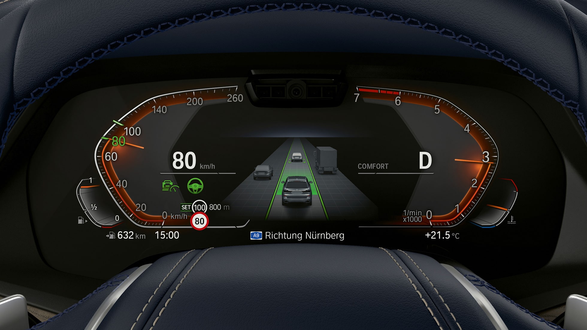 Driving Assistant Plus & Parkovací asistent Plus Driving Assistant Plus & Parkovací asistent Plus: detail na palubní desku