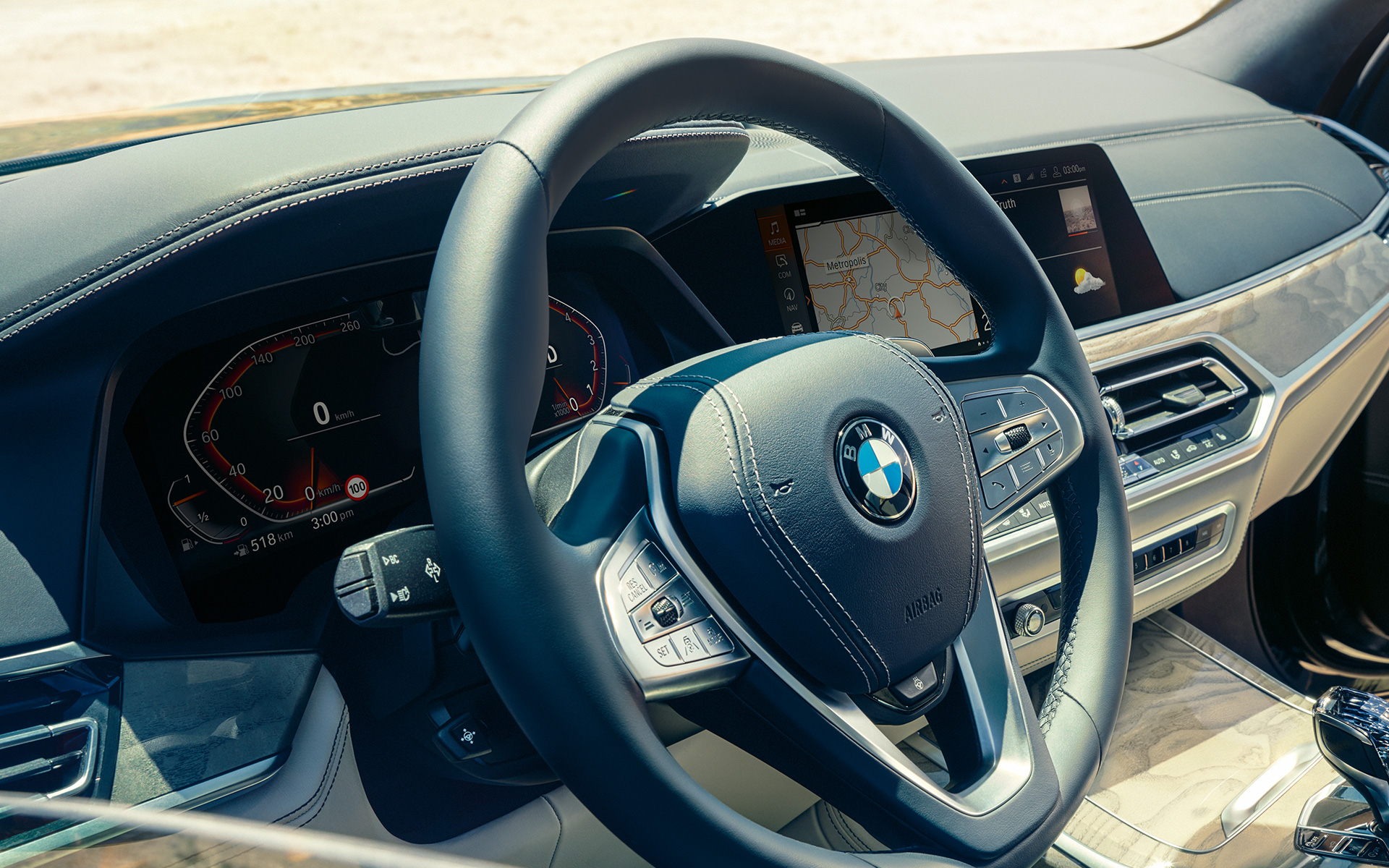 Palubní deska BMW X7 G07 2019 interiér Palubní deska BMW X7 G07 2019 interiér