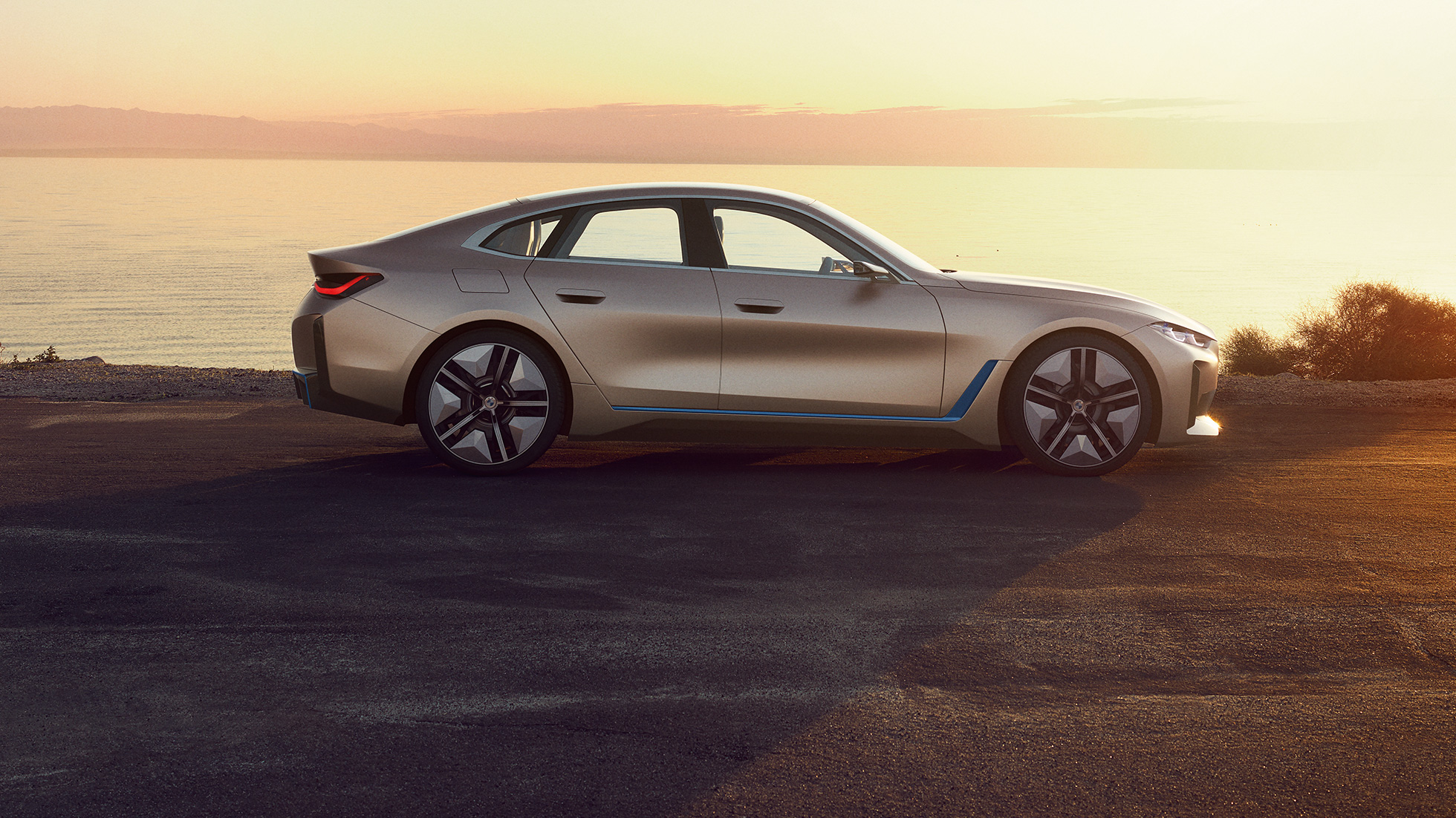 Exteriér BMW Concept i4 2020 G26 BMW Concept i4 2020 G26 Elektrický vůz plně elektrické BMW Gran Coupé exteriér
