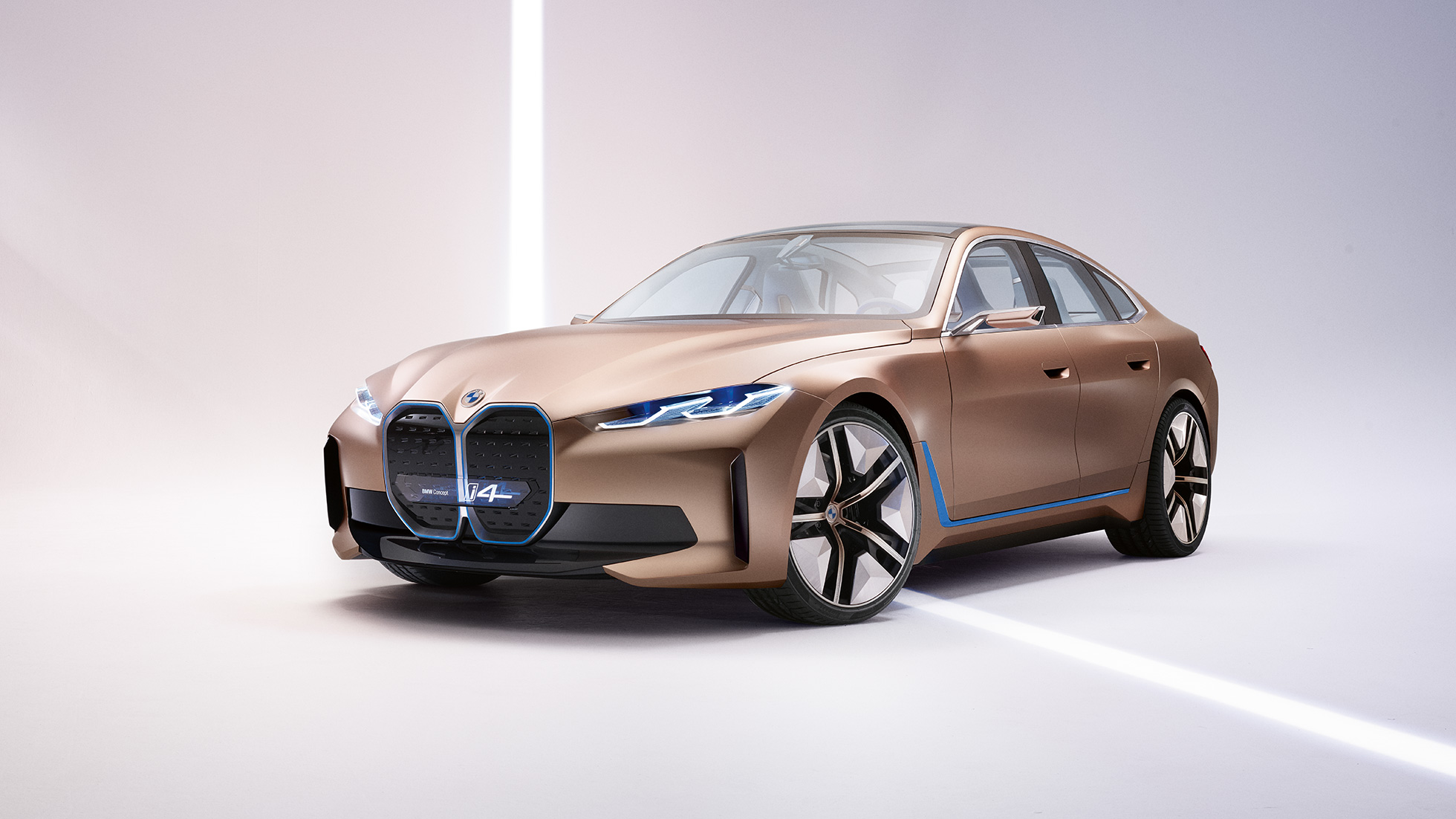 Exteriér 4 BMW Concept i4 2020 G26 Exteriér 4 BMW Concept i4 2020 G26 Elektrický vůz plně elektrické BMW Gran Coupé pohled z boku
